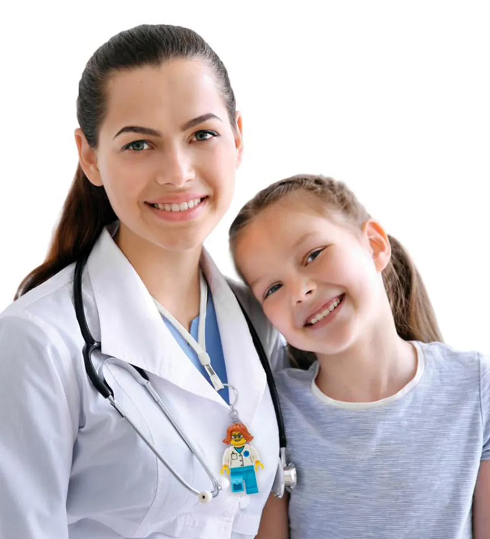LEGO® Lommelygter|Nøgleringe*Nøglering m. Lommelygte - Female Doctor
