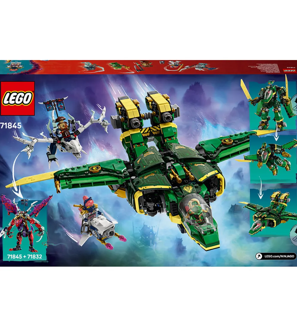 Lego®|Konstruktionslegetøj-LEGO® Ninjago - Lloyds Jet-mech 71845 - 1112 Dele