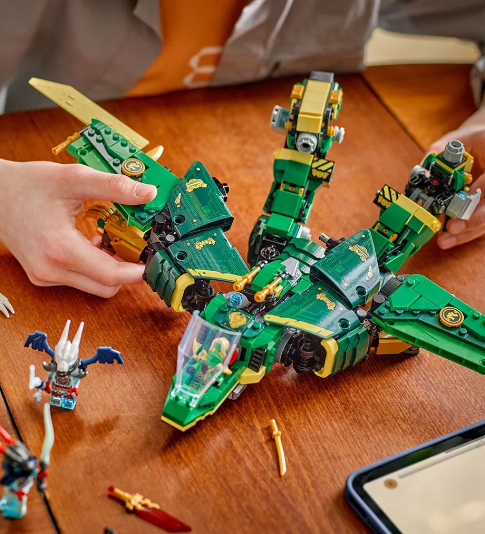 Lego®|Konstruktionslegetøj-LEGO® Ninjago - Lloyds Jet-mech 71845 - 1112 Dele