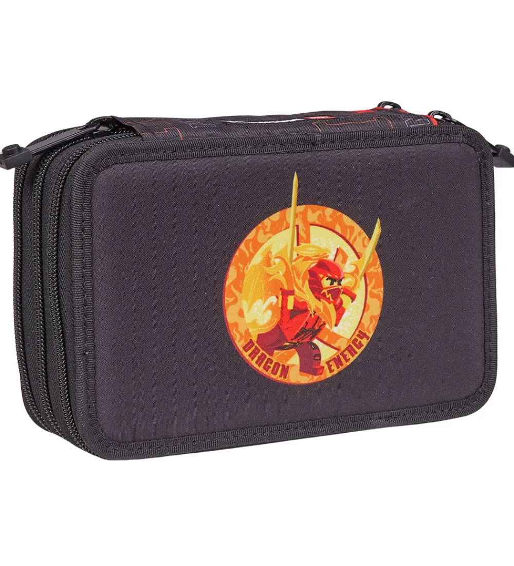 LEGO® Tasker Penalhuse*LEGO® Ninjago Penalhus m. Indhold - Dragon Energy - Sort