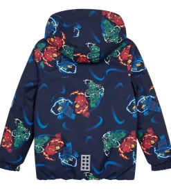 Vinterjakker-LEGO® Wear LEGO® Ninjago Vinterjakke - LWJaz 712 - Navy m. Ninjaer