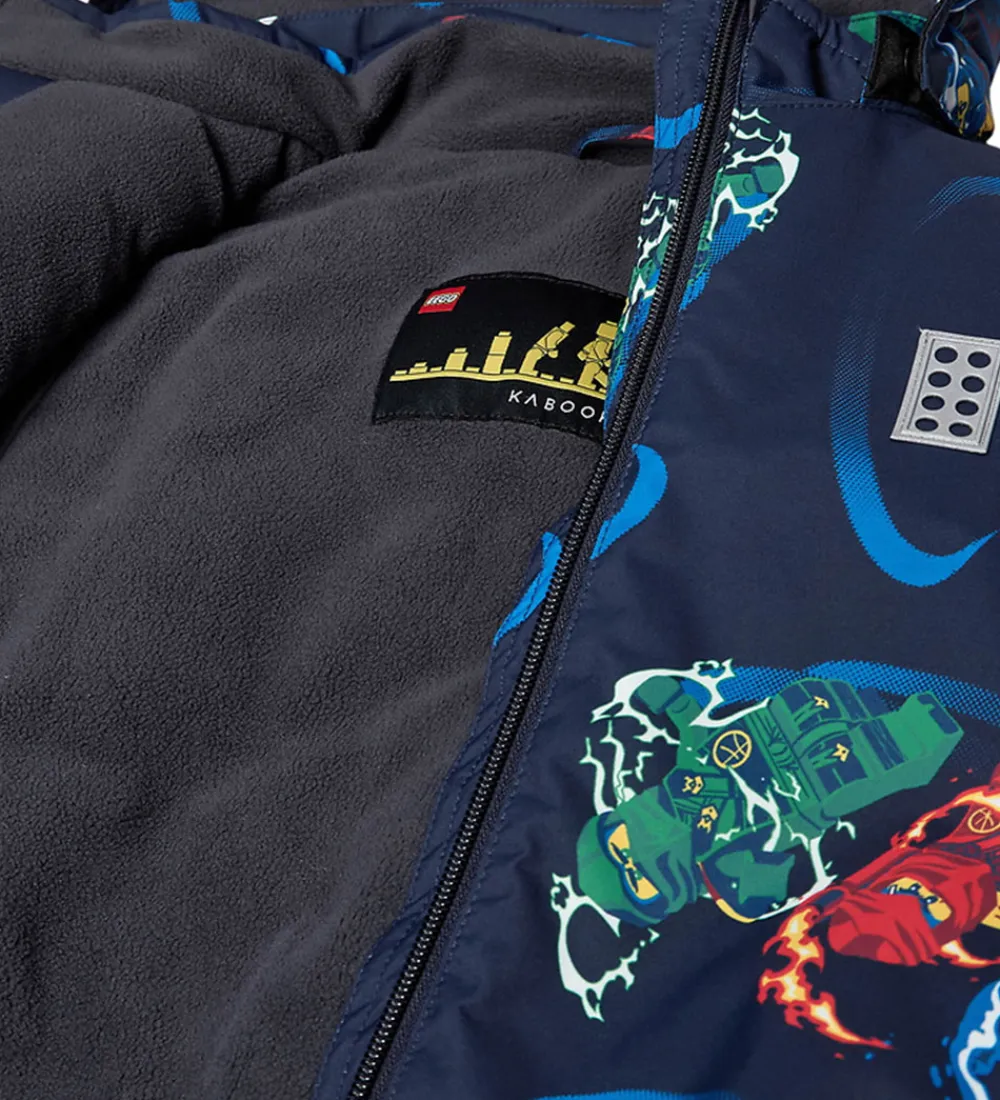 Vinterjakker-LEGO® Wear LEGO® Ninjago Vinterjakke - LWJaz 712 - Navy m. Ninjaer