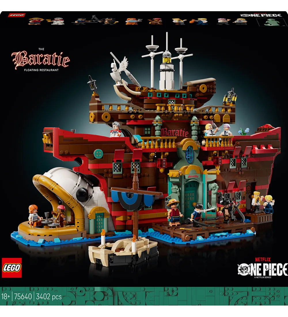 Lego®|Konstruktionslegetøj-LEGO® One Piece - Den Flydende Restaurant Baratie 75640 - 3402 D