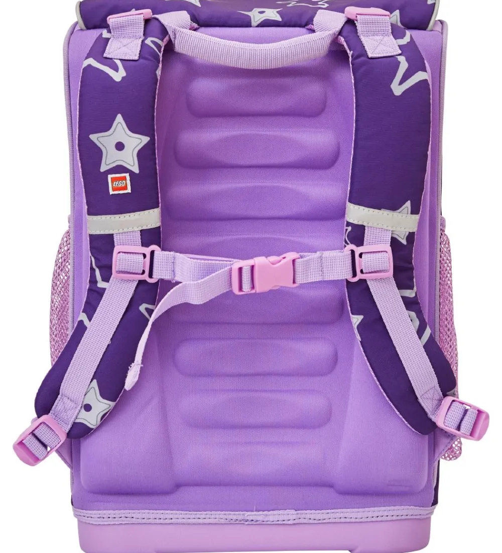 Gymnastikposer|Gymnastikposer-LEGO® Tasker LEGO® Skoletaske m. Gymnastikpose - Stars - Lilla m. Stjerner