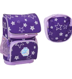 Gymnastikposer|Gymnastikposer-LEGO® Tasker LEGO® Skoletaske m. Gymnastikpose - Stars - Lilla m. Stjerner