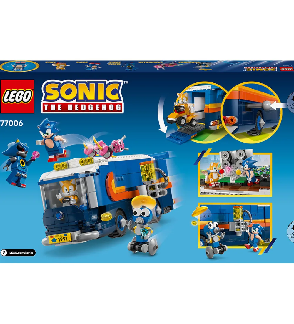 LEGO® Lego®|Konstruktionslegetøj*Sonic The Hedgehog - Team Sonics Kommandovogn 77006 - 747