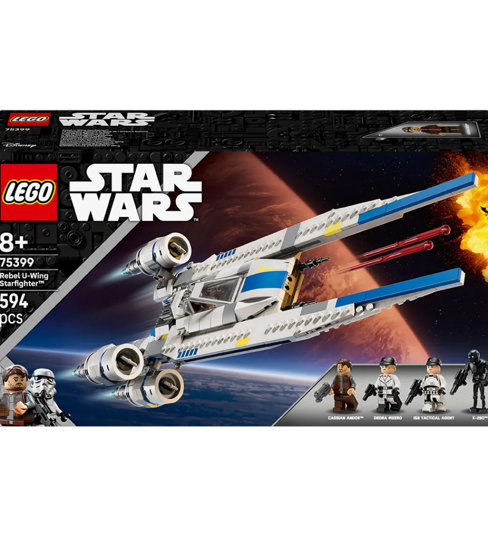 LEGO® Lego®|Byg Og Klodser*Star Wars - Oprørernes U-Wing-Stjernej... 75399 - 594 Dele