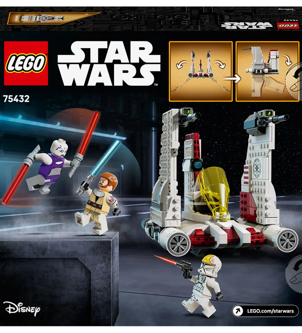 Lego®|Konstruktionslegetøj-LEGO® Star Wars - V-19 Torrent Stjernejager 75432 - 567 Dele