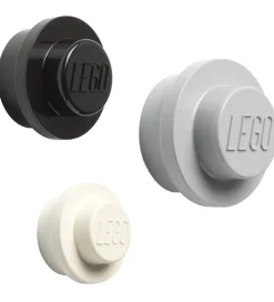 LEGO® Storage Knager*Knagerækkesæt - 3 stk - 10/8/5 cm - Hvid/Sort/Grå