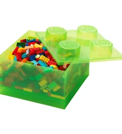 Bokse Og Kasser|Opbevaring-LEGO® Storage Opbevaringsboks - 4 Knopper - Translucent Light Gr