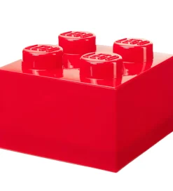 LEGO® Storage Bokse Og Kasser|Opbevaring*Opbevaringsboks - 4 Knopper - Translucent Red