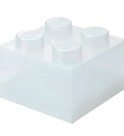 LEGO® Storage Bokse Og Kasser|Opbevaring*Opbevaringsboks - 4 Knopper - Glitter Translucent