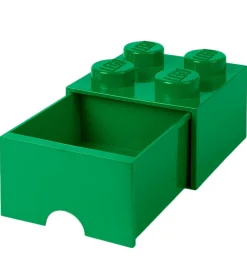 Skuffer-LEGO® Storage Opbevaringsskuffe - 4 Knopper - 25x25x18 - Grøn