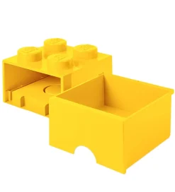 LEGO® Storage Skuffer*Opbevaringsskuffe - 4 Knopper - 25x25x18 - Gul