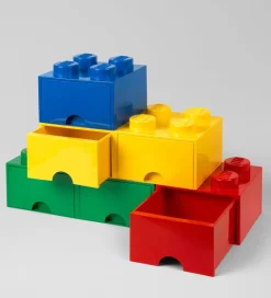 LEGO® Storage Skuffer*Opbevaringsskuffe - 4 Knopper - 25x25x18 - Gul