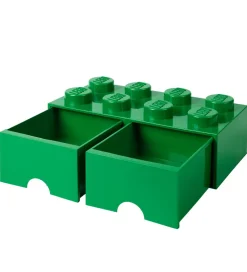 LEGO® Storage Skuffer*Opbevaringsskuffe - 8 Knopper - 50x25x18 - Grøn
