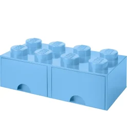 Skuffer-LEGO® Storage Opbevaringsskuffe - 8 Knopper - 50x25x18 - Lyseblå
