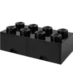 LEGO® Storage Skuffer*Opbevaringsskuffe - 8 Knopper - 50x25x18 - Sort