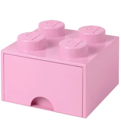 LEGO® Storage Skuffer*Opbevaringsskuffe - 4 Knopper - 25x25x18 - Lys Lil
