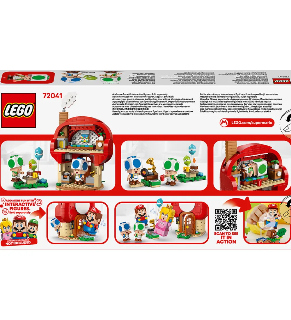 Lego®|Konstruktionslegetøj-LEGO® Super Mario - Fest I Toads Hus 72041 - 276 Dele