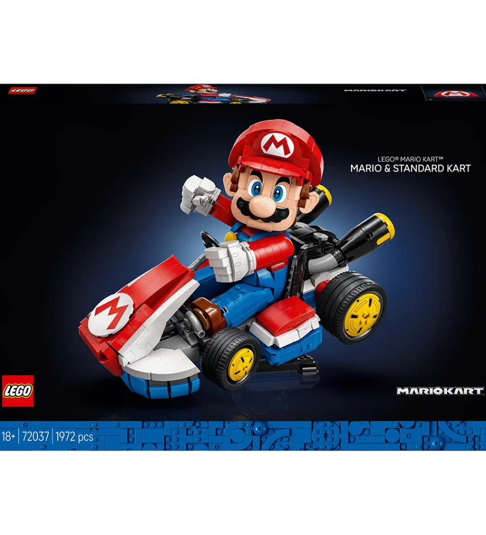 Lego®|Konstruktionslegetøj-LEGO® Super Mario - Mario Kart™ - Mario ... 72037 - 1972 Dele