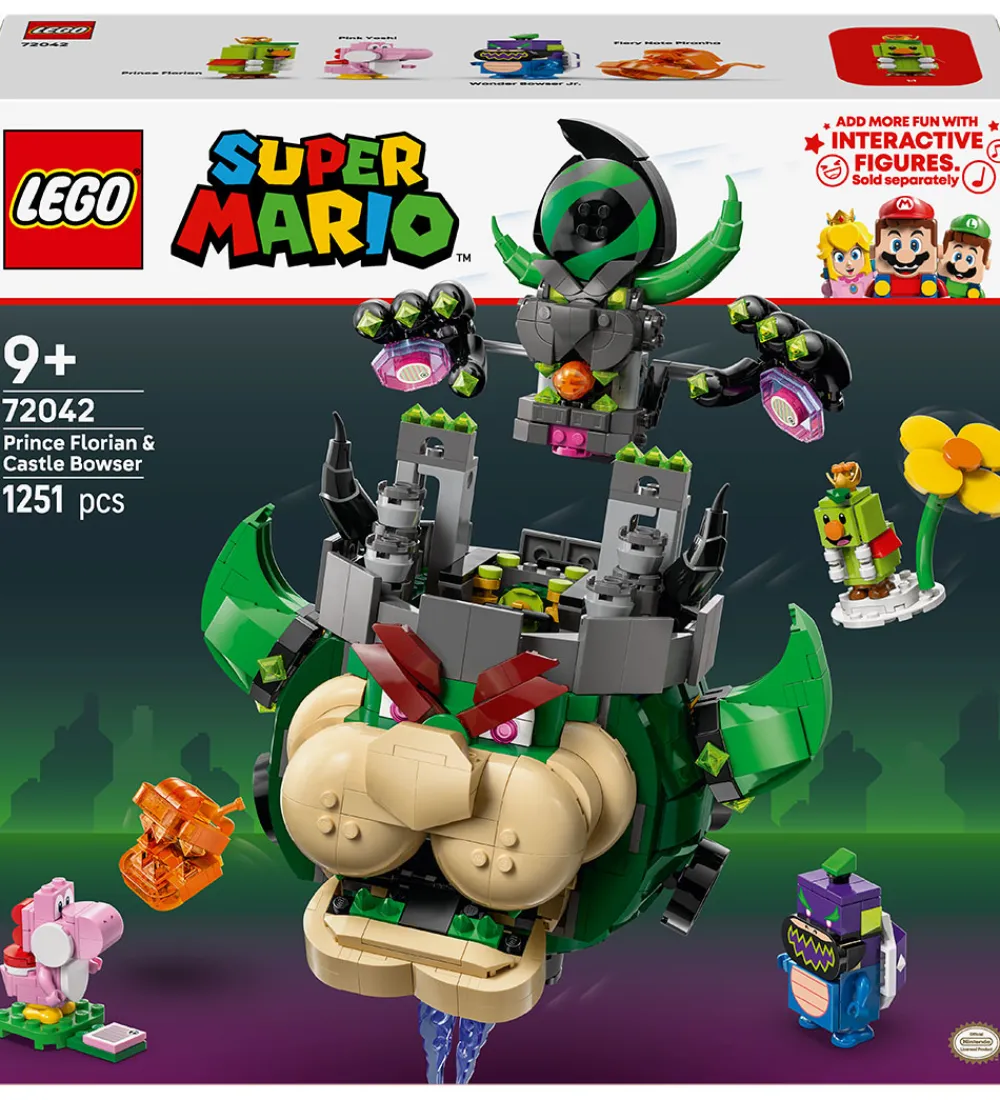 Lego®|Konstruktionslegetøj-LEGO® Super Mario - Prince Florian Og Castle Bowser 72042 - 1251