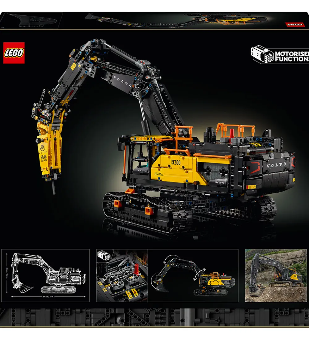 LEGO® Lego®|Konstruktionslegetøj*Technic - Volvo EC500 Hybrid Gravemaskine 42215 - 2359 Del