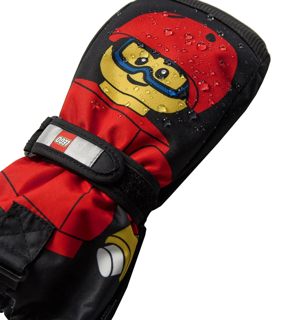 LEGO® Wear Handsker Og Luffer*Luffer - LWAgan 812 - Sort/Rød