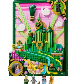 Lego®|Konstruktionslegetøj-LEGO® Wicked - Emerald City - Vægkunst 75685 - 1518 Dele