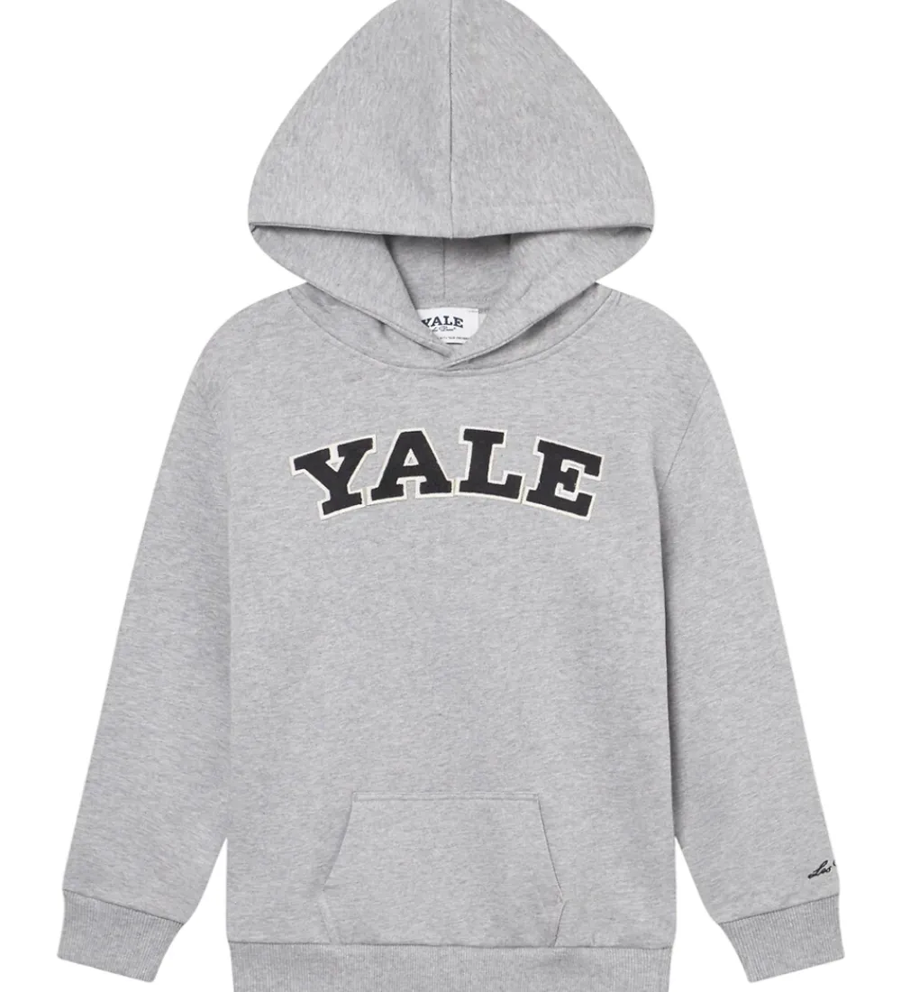 Hættetrøjer-Les Deux Hættetrøje - Yale - Lys Grå Meleret/Sort