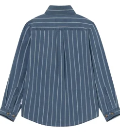 Les Deux Drengetøj|Skjorter*Skjorte - Kash Indigo Stripe - Denim Blue