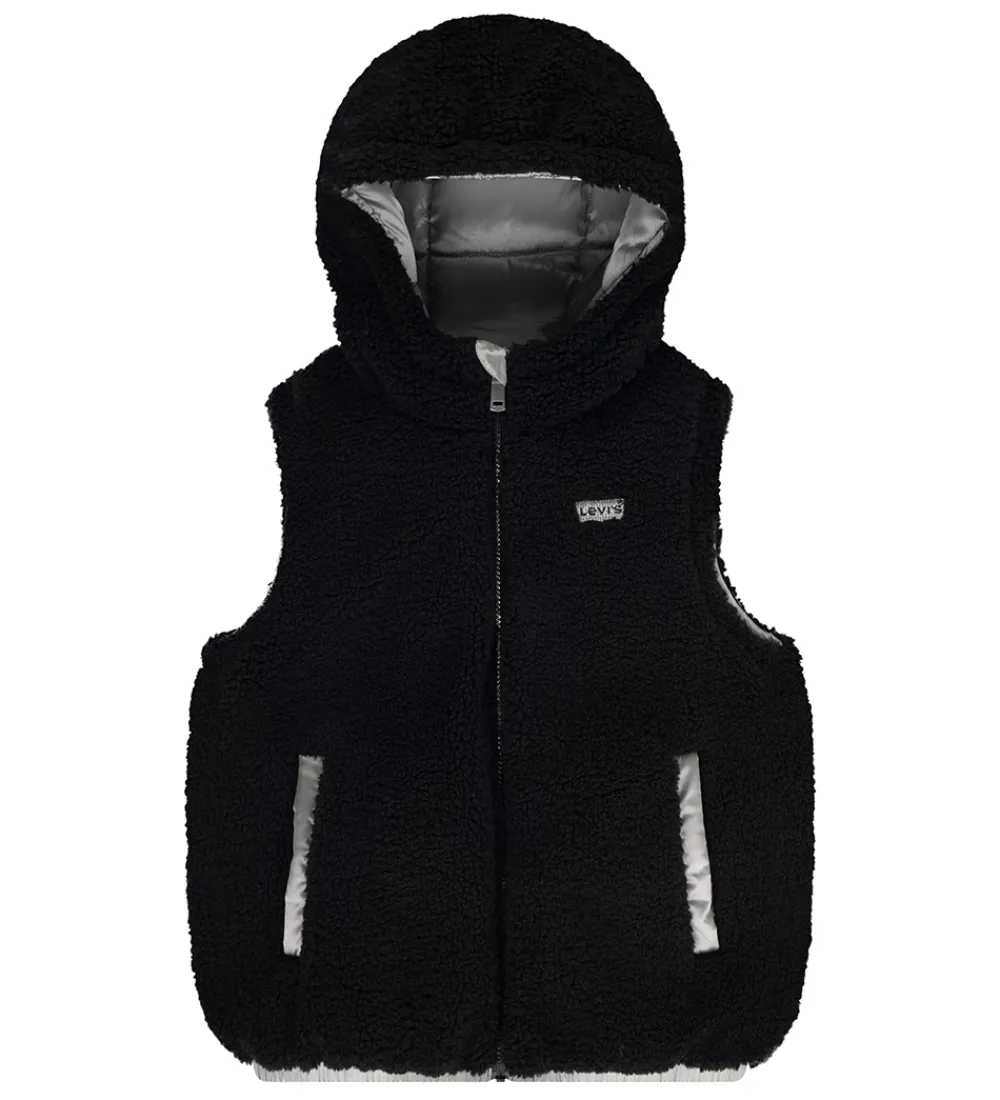 Dunveste Og Dyneveste-Levis Dynevest m. Fleece - Vendbar - Sølv/Sort