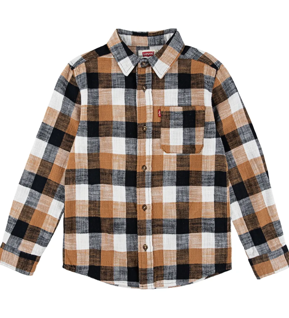 Levis Skjorter|Konfirmationstøj*Skjorte - Buffalo Check - Jet Black