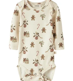 Lil Atelier Juletøj*Lil' Atelier Body L/Æ - NbnLayo - Turtledove/Christmas