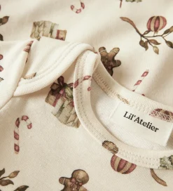 Lil Atelier Juletøj*Lil' Atelier Body L/Æ - NbnLayo - Turtledove/Christmas