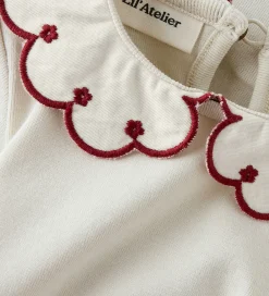 Lil Atelier Bodyer*Lil' Atelier Body L/Æ - NmfFundo - Turtledove/ Red Dahila