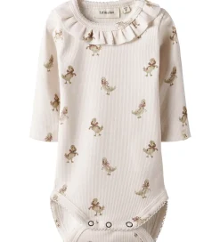 Lil Atelier Bodyer*Lil' Atelier Body L/Æ - Rib - NbfLavo - Almost Mauve/Goose