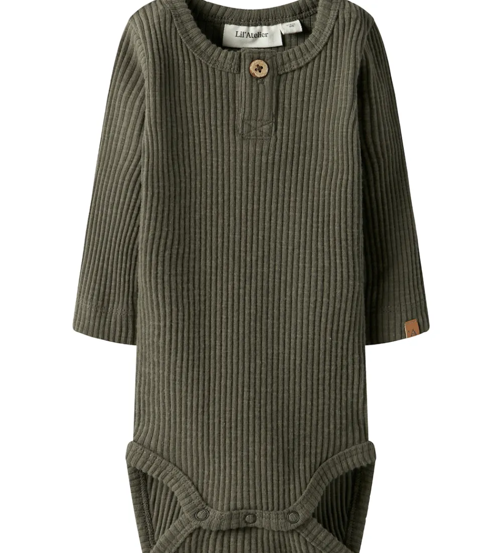Bodyer-Lil Atelier Lil' Atelier Body L/Æ - Rib - NbmRajo - Sea Turtle