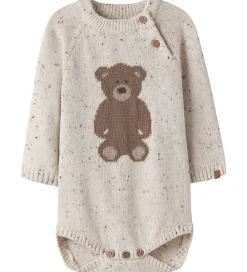 Bodyer-Lil Atelier Lil' Atelier Body L/Æ - Strik - NbnGalto - Turtledove/Teddy