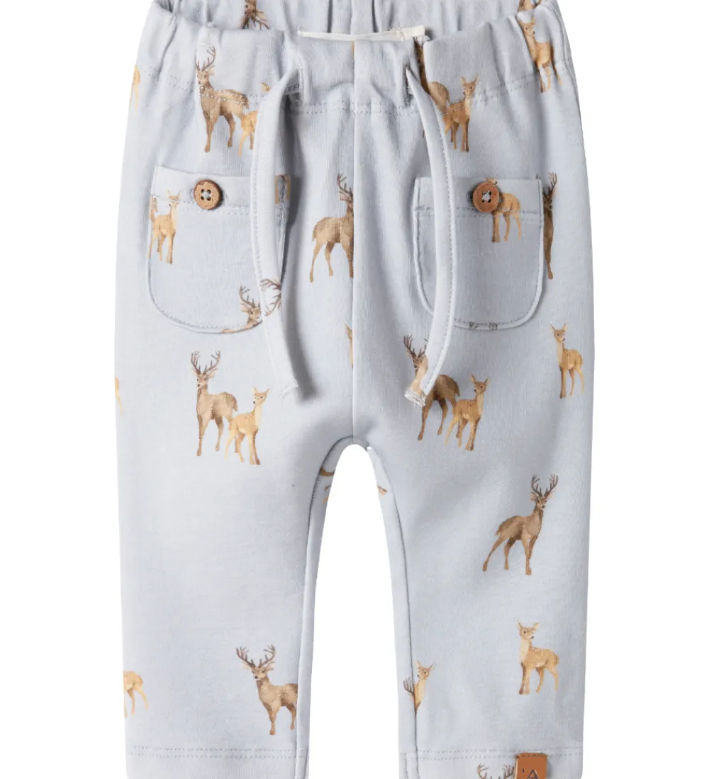 Bukser Og Jeans-Lil Atelier Lil' Atelier Bukser - NbmLayo - Gray Dawn/ Deer