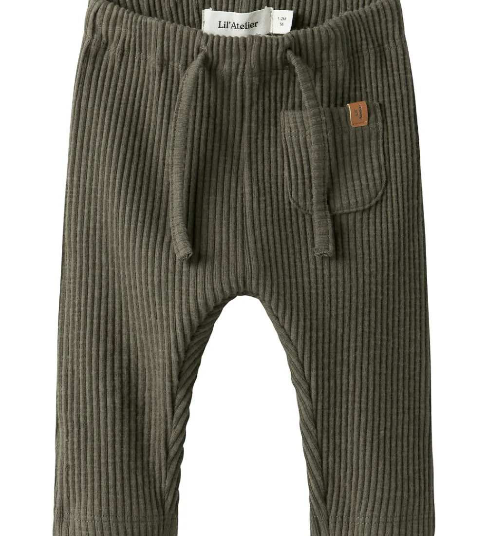 Lil Atelier Bukser Og Jeans*Lil' Atelier Bukser - Rib - NbmRajo - Sea Turtle