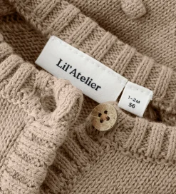 Striktrøjer-Lil Atelier Lil' Atelier Cardigan - Strik - NbfEmlen - Oxford Tan