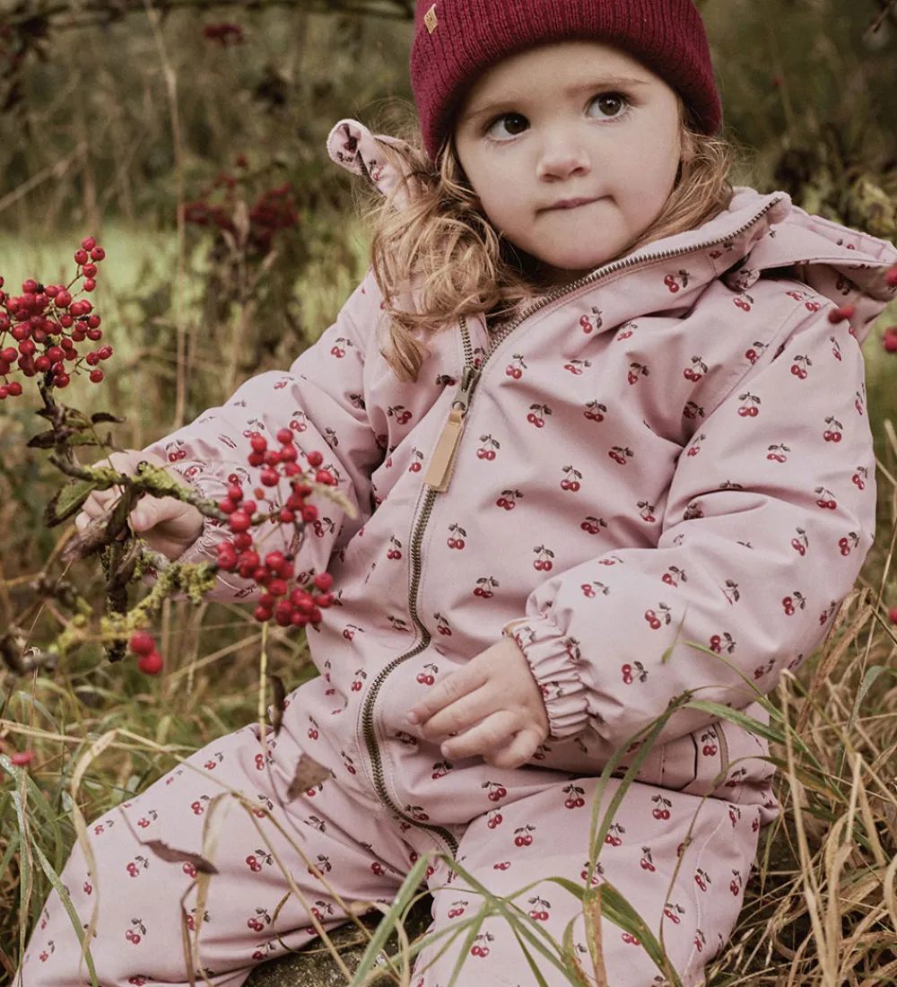 Lil Atelier Flyverdragter*Lil' Atelier Flyverdragt - NmfLasnow10 - AOP - Misty Rose/Cherry