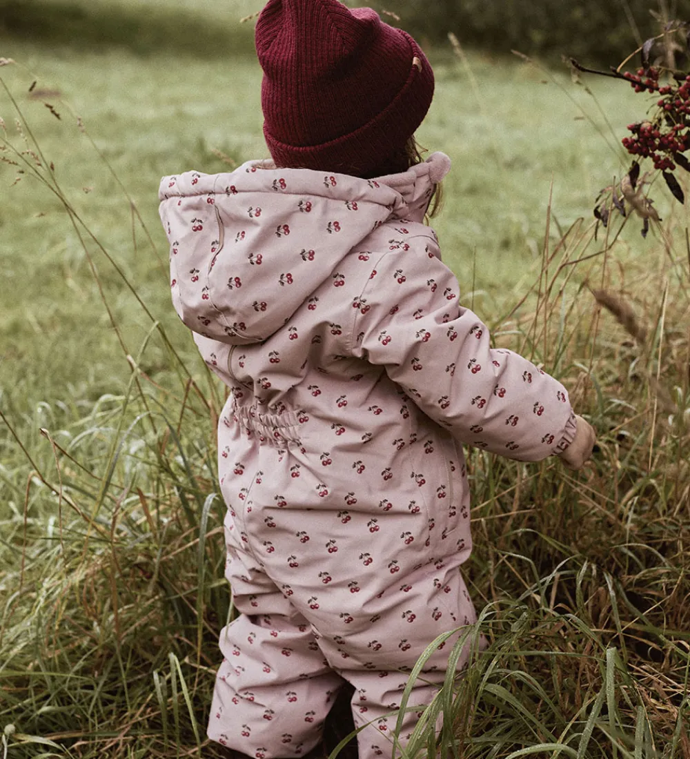Lil Atelier Flyverdragter*Lil' Atelier Flyverdragt - NmfLasnow10 - AOP - Misty Rose/Cherry