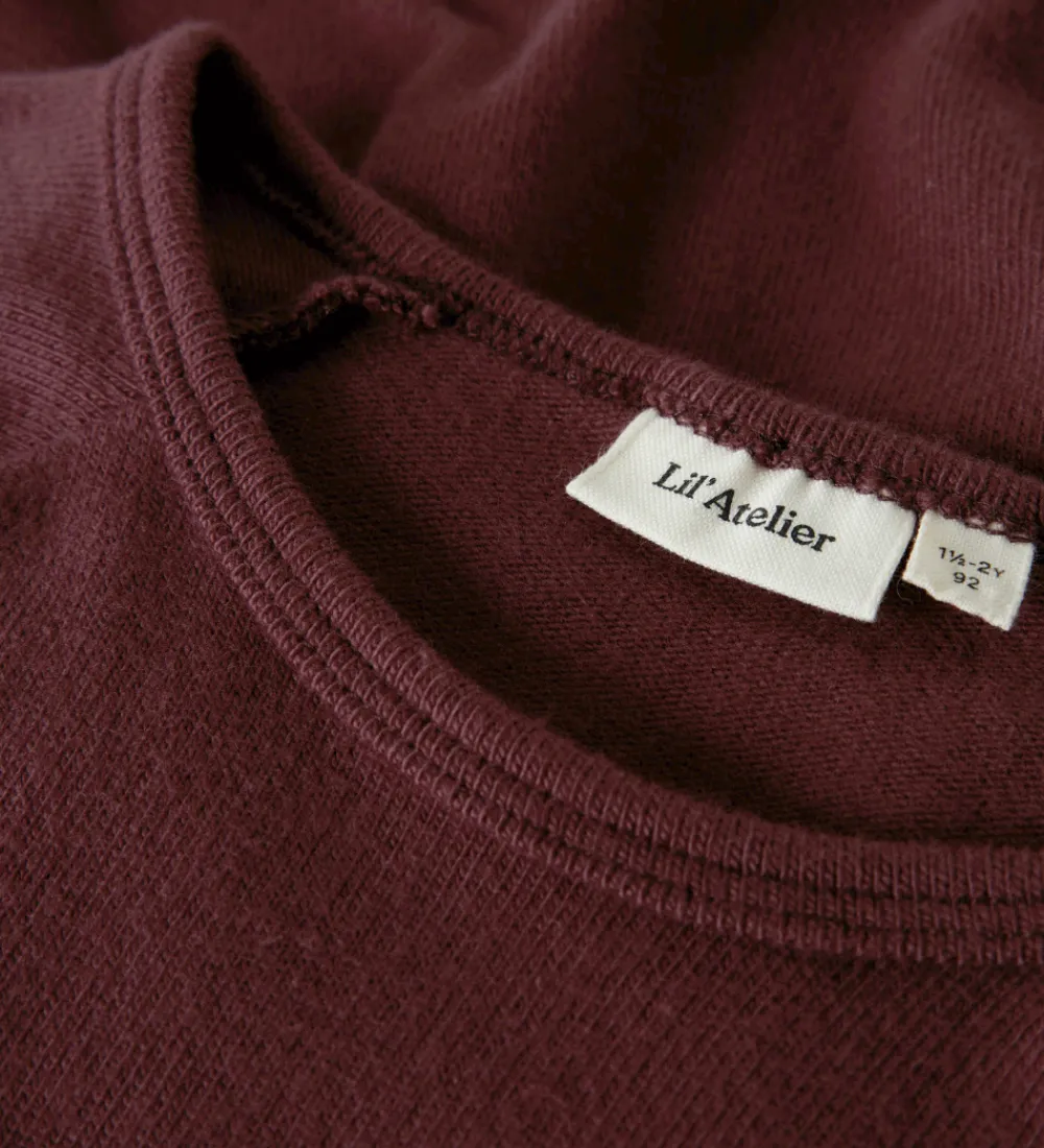 Kjoler-Lil Atelier Lil' Atelier Kjole - Strik - NmfThora - Catawba Grape
