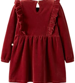 Lil Atelier Kjoler*Lil' Atelier Kjole - Velour - NmfSaga - Red Dahlia