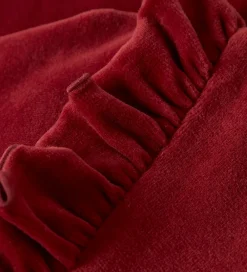 Lil Atelier Kjoler*Lil' Atelier Kjole - Velour - NmfSaga - Red Dahlia