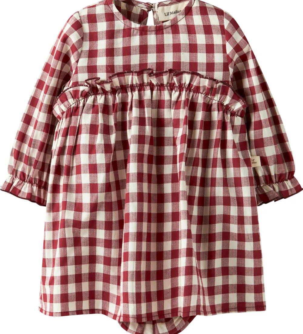 Lil Atelier Bodyer*Kjolebody l/æ - NmfRio - Red Dahlia