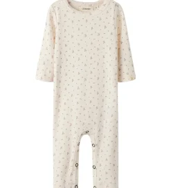 Lil Atelier Nattøj*Natdragt - Rib - NbfGago - Almost Mauve/Flowers