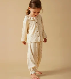 Lil Atelier Nattøj*Lil' Atelier Nattøj - 2-delt - Rib - NmfGago - Turtledove/Floral